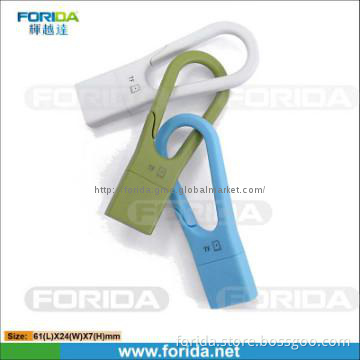 Funny carabiner type mini portable single micro sd card reader